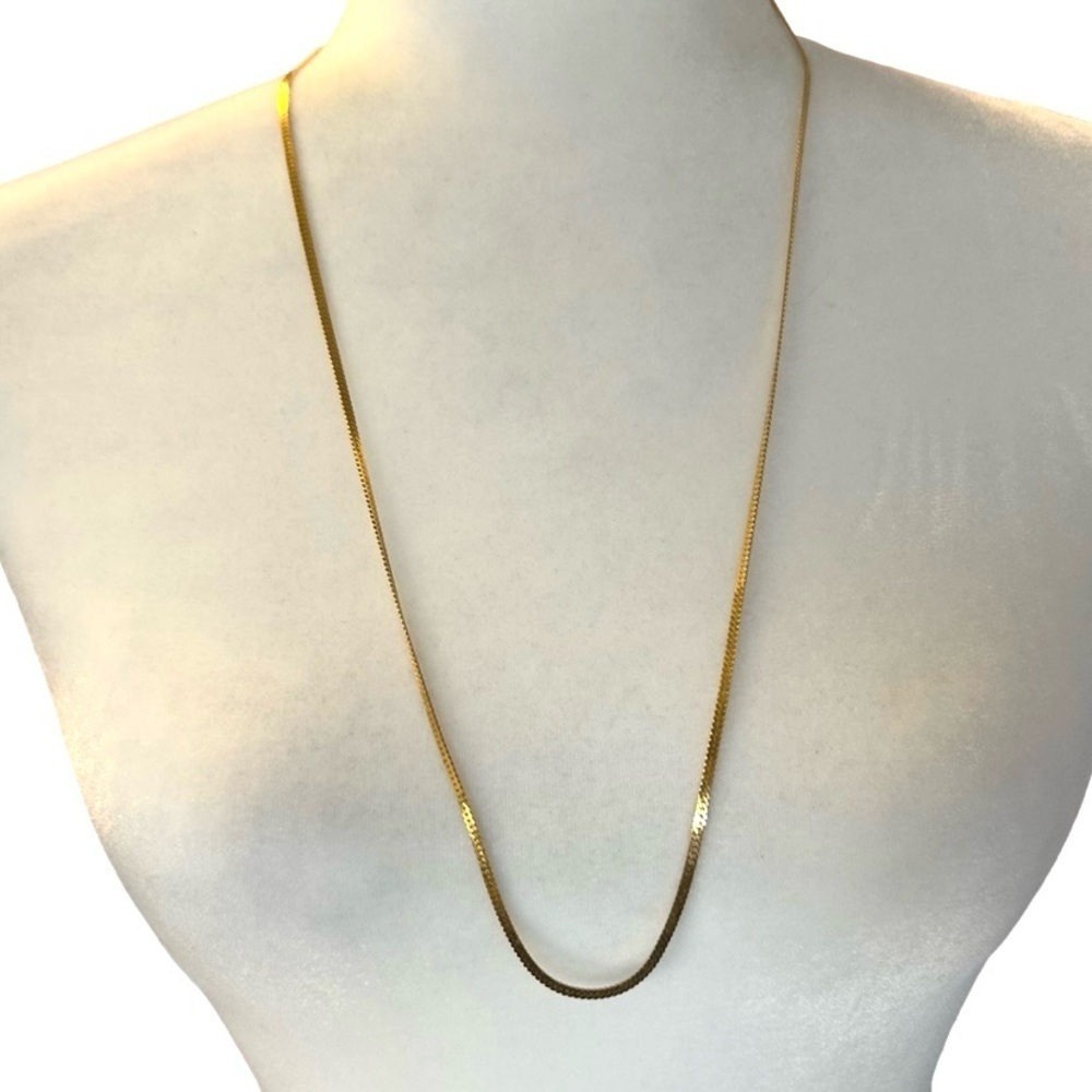 Classic Monet 29” Gold Tone Flat Chain